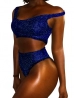 csillogó tangás bikini