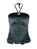 fodros virágos cső top
